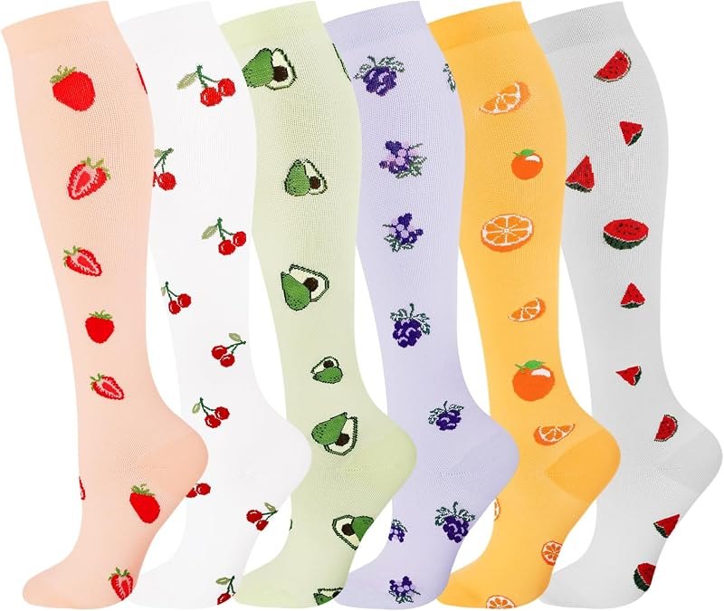 Compression Socks for Women Men 15-20 mmHg Knee High Support for Nurses, Travel, Pregnancy, Athletic — 15-20 mmHg