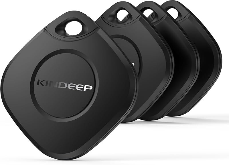 Air Tracker Tag 4 Pack: Bluetooth Item Finder with Apple Find My APP (iOS Only), Item Locator for Keys Finder, Luggage
