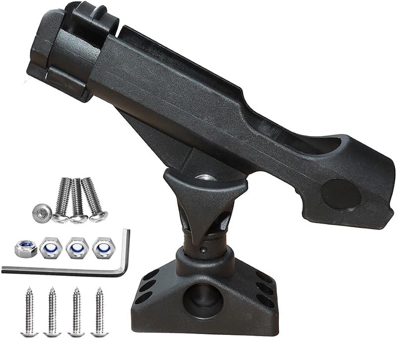 Fishing Rod Holders for Boat Rod Holder 360-degree Kayak Rod Holder Side Deck Mount Rod Holder Boat Fishing Pole