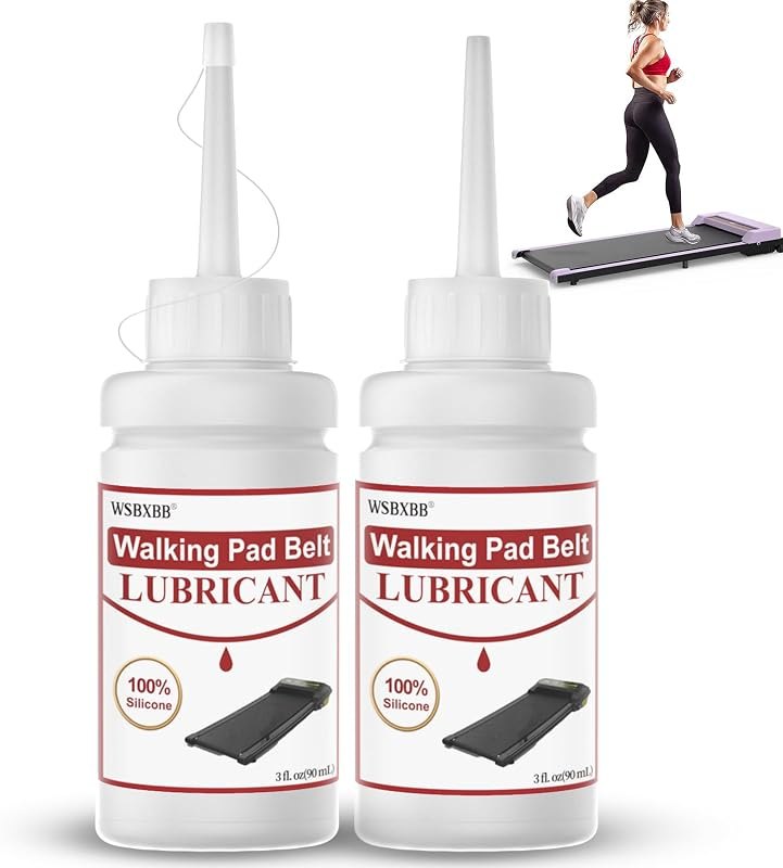 2 Pack Walking Pad Belt Lubricants/Lubes, 6 oz, Premium 100% Pure Silicon — walking pad lubricant for walking pad