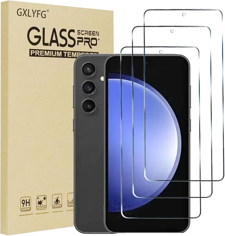 3 Pack Tempered Glass Screen Protectors for Samsung Galaxy S25 FE, Anti Scratch, Bubble Free, 9H Hardness — screen
