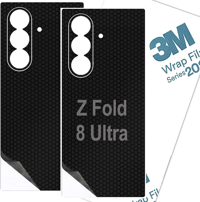 Z FOLD 8 Ultra Skin Wrap 3M Matrix Texture Film Protective Back Glass Galaxy Z Fold 8 Ultra (2026) (Matrix) — z fold 8