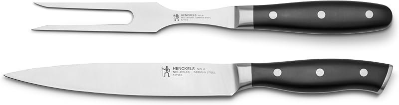 HENCKELS x EMERIL Lagasse The Nola Collection Razor-Sharp German 2-pc Carving Knife Set, Made in Company-Owned German