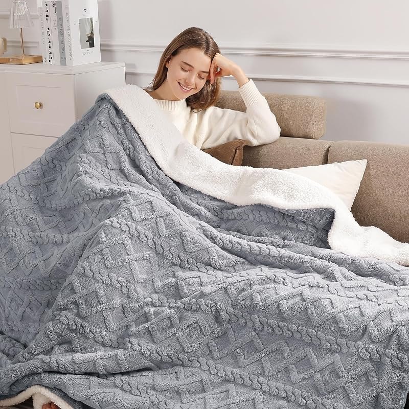 Electric Blanket Twin Heated Blanket-Sherpa Twin Heating Blanket, Dark Gray — fleece electric blanket for fleece