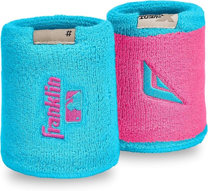 Franklin Sports MLB Wristbands - Xvent - Baseball + Softball - 4 inches - Breathable + Durable — pickleball wristband