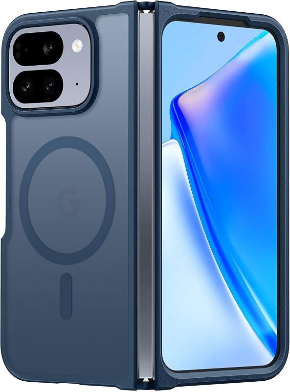 FNTCASE for Google Pixel 10 Pro Fold Case, Fit for Magsafe, Blue — pixel 10 pro fold lens kit for pixel pro fold lens