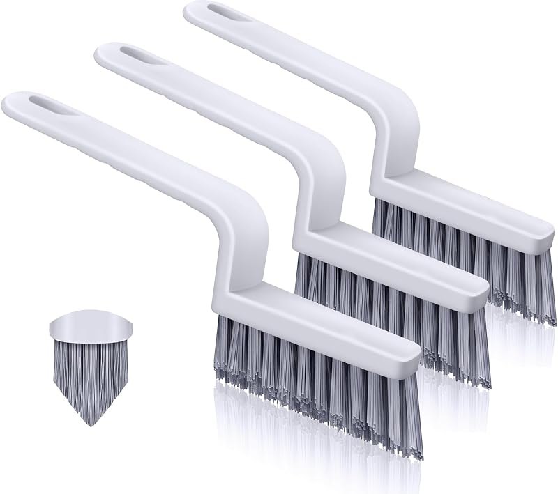 Lumkew Grout Brush Cleaning, Stiff Bristles Grout Cleaner for Tile Floors — grout cleaner brush for grout cleaner brush