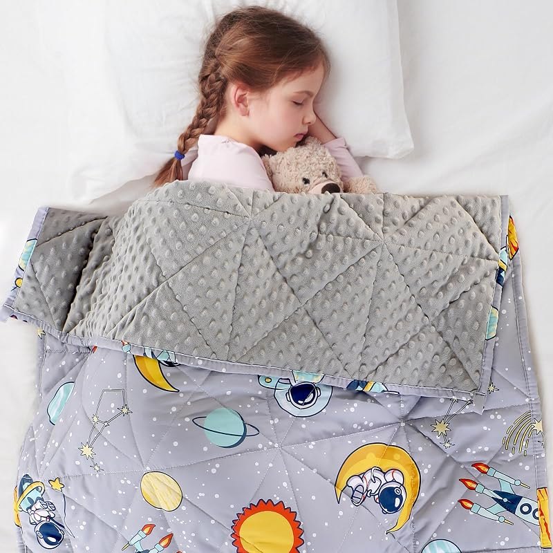 LOYIGA Weighted Blanket 3 lbs 36"x48", Reversible Heavy Blanket,Small Weighted Throw Blankets, Winter Weighted