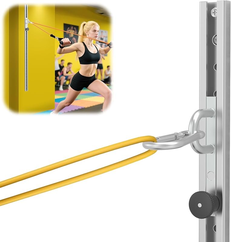 Resistance Bands Wall Anchor Exercise Equipment Platform Base(Length 40"),Adjustable Wall-Mounted Anchor Multi-Purpose