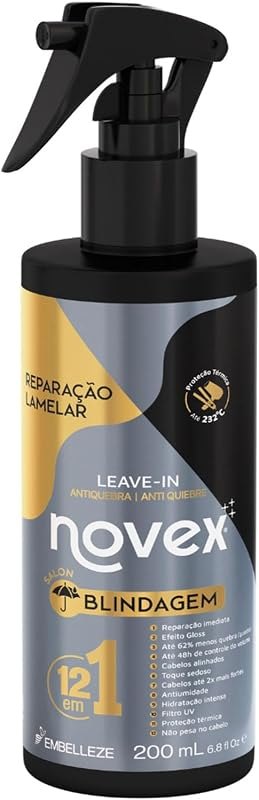 NOVEX Blindagem Spray Amazon 200mL — best heat protectant spray for heat protectant spray
