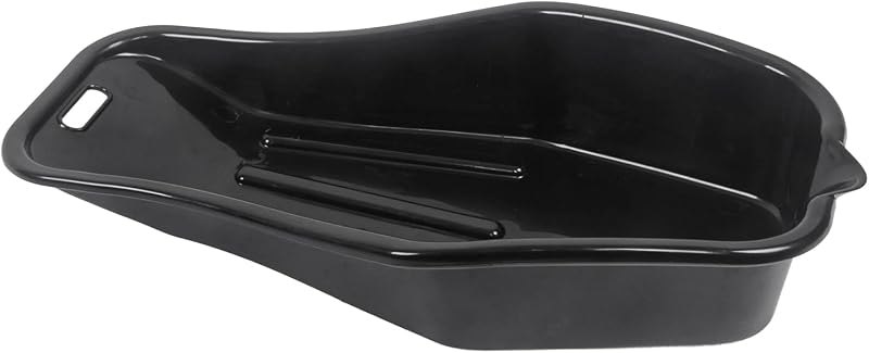 MOTO4U Oil Drain Pan Oil Change Storage Tray Container 2L for Low Profile Motorcycle Splash Repair Recovery