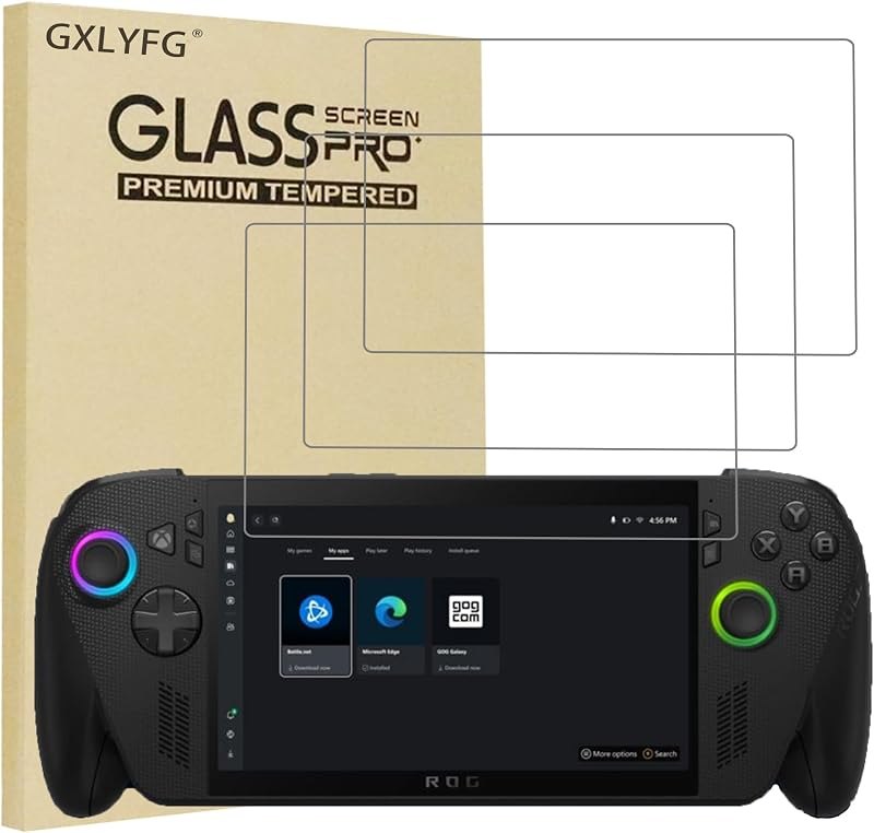 3 Pack Tempered Glass Screen Protectors Compatible with ROG Xbox Ally X/ROG Xbox Ally 2025 /ROG Ally X 2024 /ROG Ally