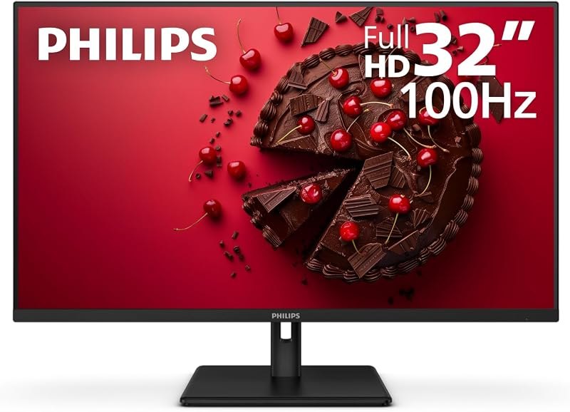 Philips 32 Inch Computer Monitor FHD 100Hz VA, 32E1N1100L — 32 inch 4K 120Hz monitor for inch 120hz monitor