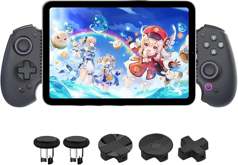 abxylute S9 Full-Size Bluetooth Type-C Mobile Gaming Controller for Switch iPhone iPad Android Phone Tablets,Wireless