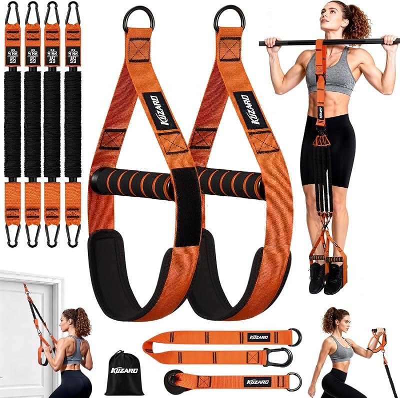 Pull Up Assistance Bands for Women, Heavy Duty Resistance Bands with Handles, Exercise Band with Door Anchor, Workout