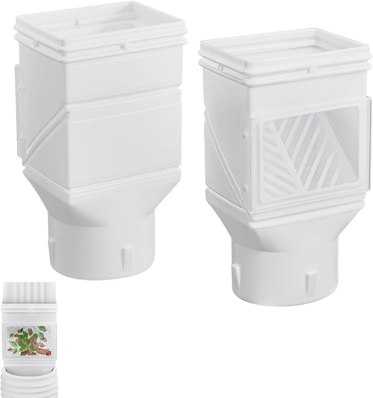 VEVOR Gutter Downspouts, Downspout Diverter Rainwater Collection System Fits for 2x3 or 3x4 Inch Standard Inlet and