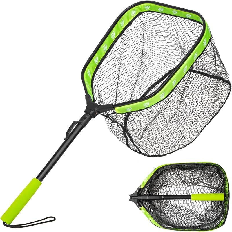 Floating Fishing Net for Fly Fishing, Foldable Landing Net — fishing landing net for fishing landing net