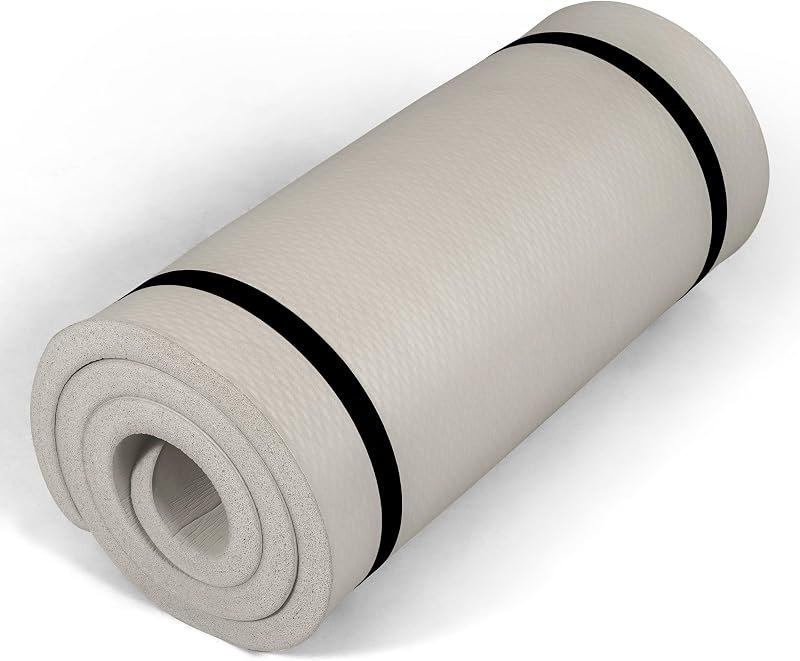 Tone Fitness 1" Extra Thick Yoga Mat, Exercise & Pilates Mat with Strap — fitness yoga mat for fitness yoga mat