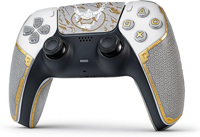 Controller Grips for PS5 DualSense, Skin Kit, Anti-Skid, Multi-Texture, Sweat Absorption, Pre-Cut Grips Tape, by