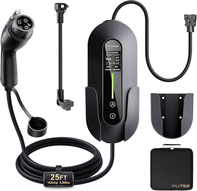 Portable Level 1&2 EV Charger for J1772 EVs, NEMA 5-15/6-20 — best 16A J1772 EV charger for 16a j1772 charger