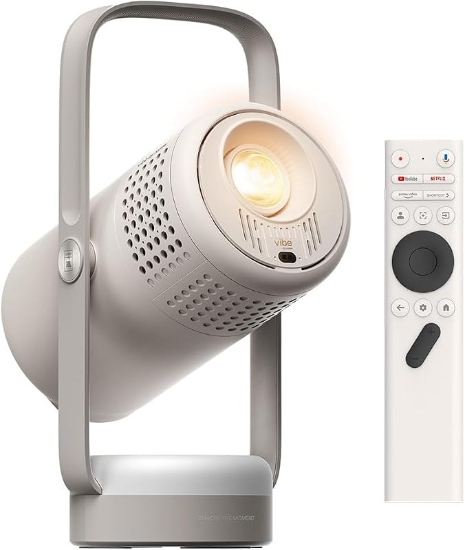 Vibe One Battery Powered 1080P Smart Portable Projector (Cloud Ash) — xgimi moGo 2 projector for xgimi mogo projector