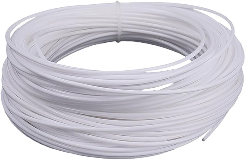 GORGECRAFT 30m*2.4mm Rattan Weaving Wicker Basket Wicker Repair Kit White Synthetic Rattan Roll Solid Round Cord