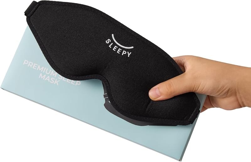 GLOWCO 3D Sleep Mask, Contoured Eye Mask for Sleeping — contoured sleep mask for contoured sleep mask