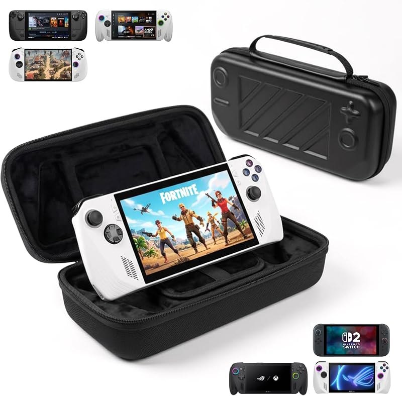 MeloSync Carrying Case Compatible with Switch 2/Steam Deck/ROG Ally X/Legion Go S, Protective Hard Shell Carry Case