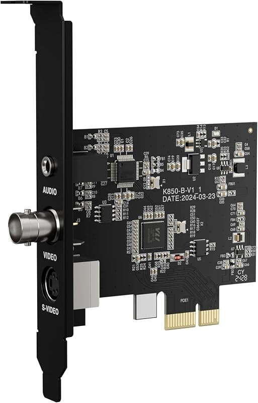 PCIE Video Capture Card, HDMI Capture Card for Streaming, Gaming & Recording, HDMI Video Capture Board, Pass-Through