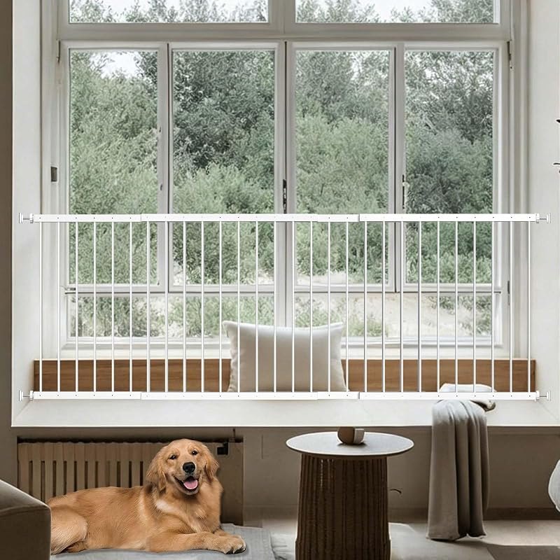 Fairy Baby Window Guards for Children, 87.4"-111.8" Adjustable Wide Child Safety Window Guard Prevents Accidental