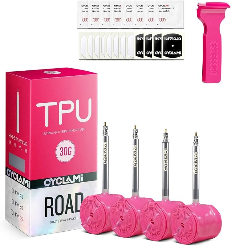 TPU Inner Tubes 700 x 18-32c Upgraded Inner Tubes Ultra-Light 30g Bicycle Inner Tube with 45/65/85mm Length of Presta