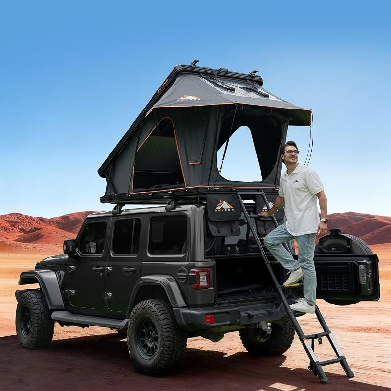 Innovator Pro Elevated Rooftop Tent Hard Shell, Aluminum Pop Up Roof Tent — best overlanding roof top tent for