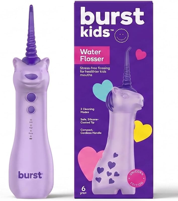 BURST Kids Water Flosser (Unicorn) — best water flosser for dental bridge for water flosser dental bridges