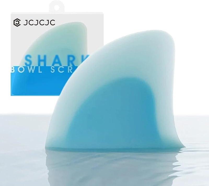 "Shark Fin" Bowl Scraper, Silicone Kitchen Scraper Tool — kitchen bowl scraper for bench scraper