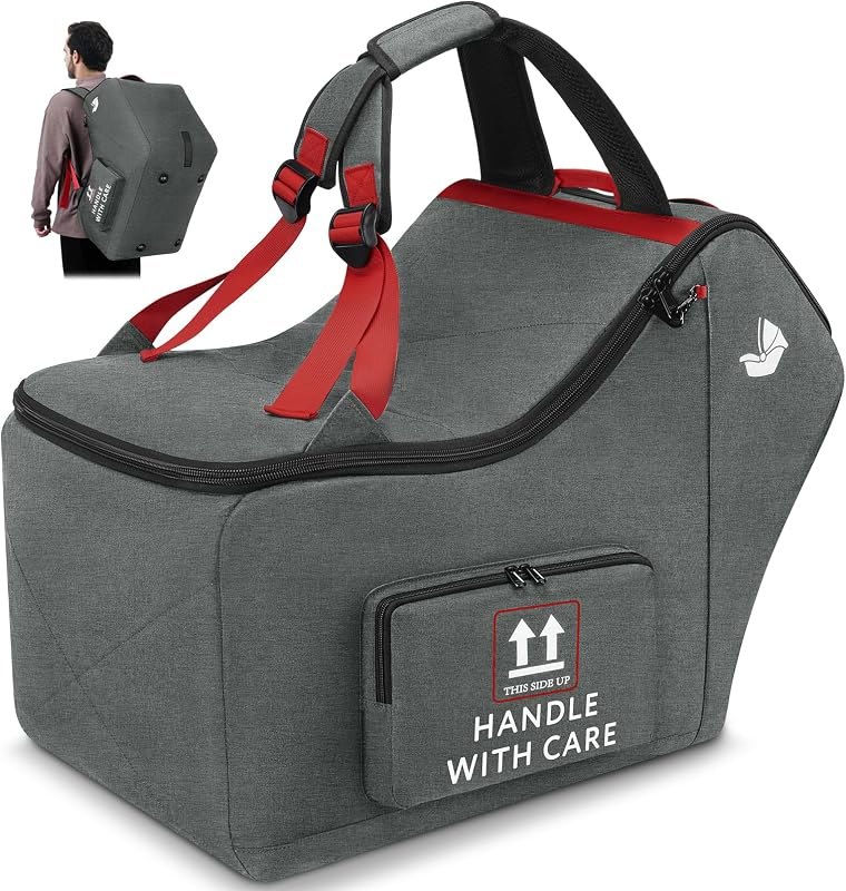 RAINSMORE Infant Car Seat Travel Bag for Airplane Padded Car Seat Backpack — child car seat cover for child car seat