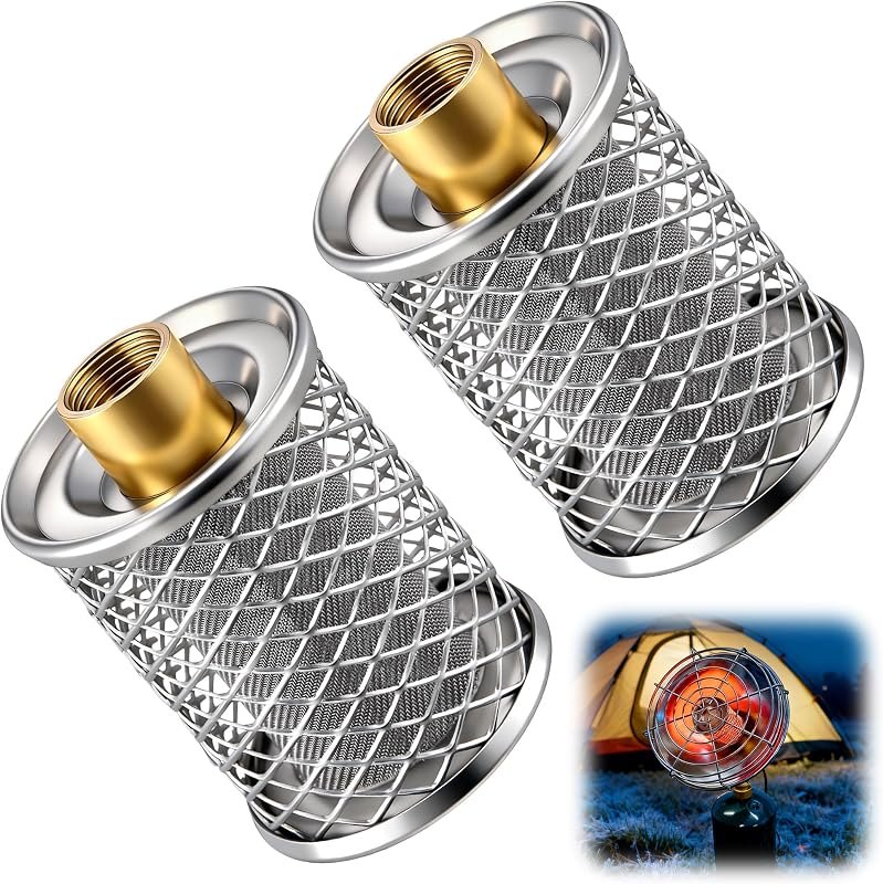 Dreyoo 2 Pack Portable Propane Heater Replacement Burner Mesh Cover Compatible with HD-6001 Portable Heater, Stainless