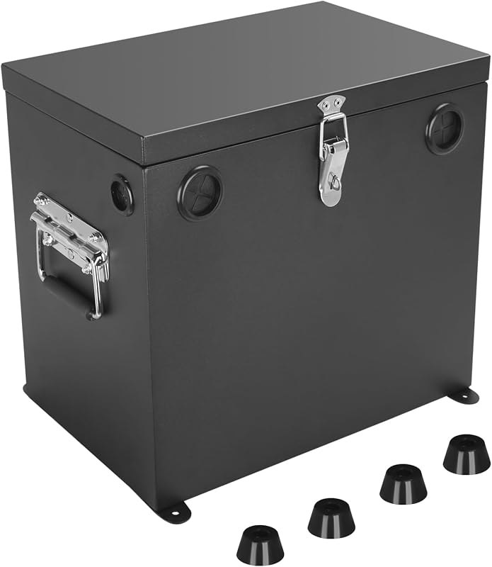 Stainless Steel 12V Battery Box for Group 27 Battery — boat battery box for boat battery box