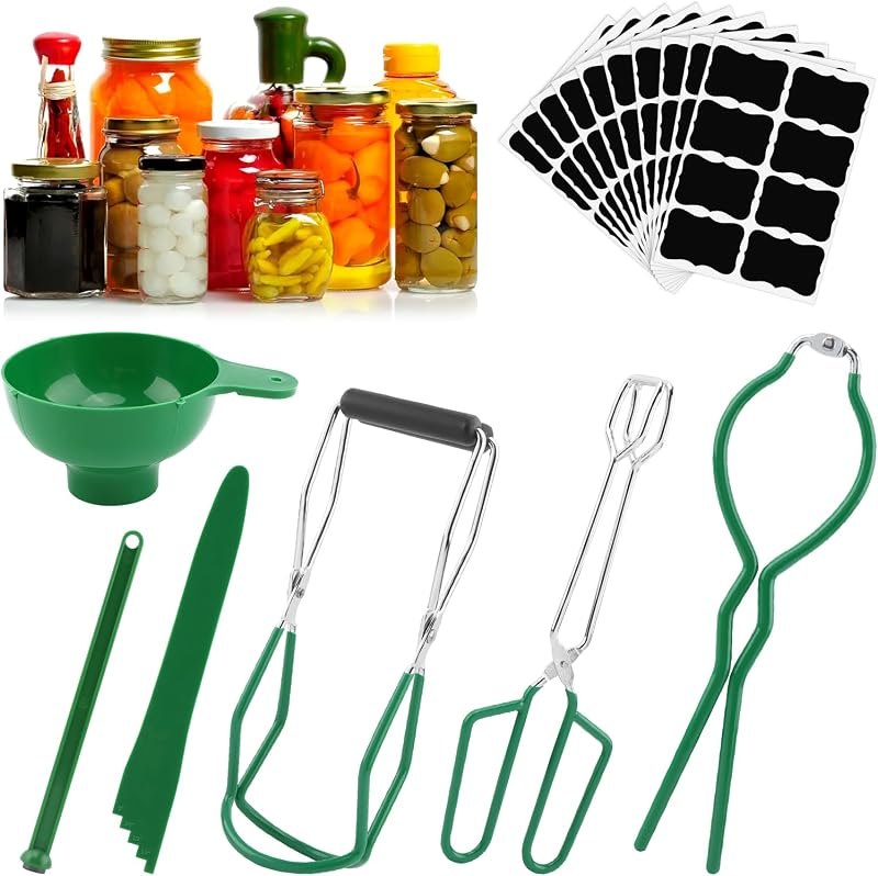 Canning Supplies Starter Kit, Multi Purpose Canning Kit Set for Beginners — canning jar lifter for canning jar lifter