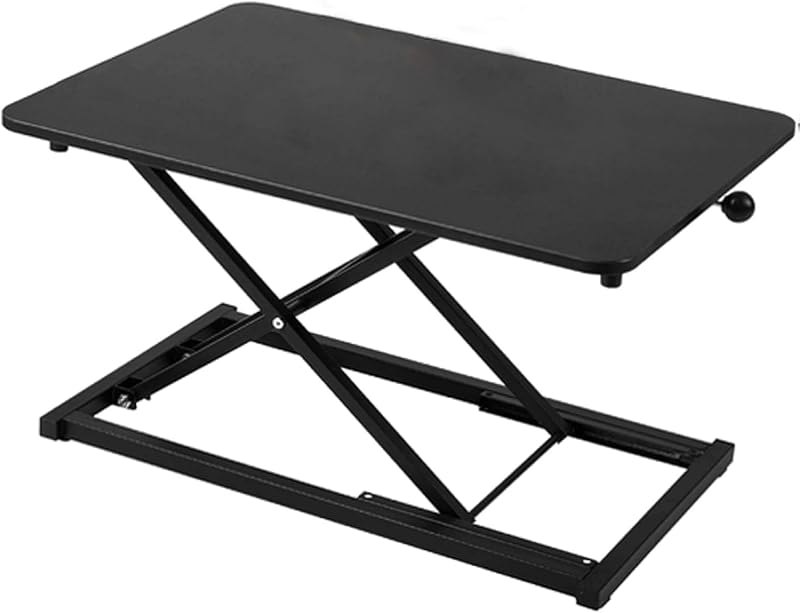 Adjustable Height Standing Desk Converter for Small Space Home Office, Keyboard Riser for Stand Up Desk Riser,Computer