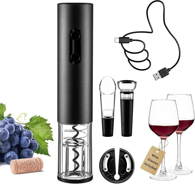 Electric Automatic Wine Bottle Opener Set, Rechargeable Wine Opener Set — electric wine opener for electric wine opener