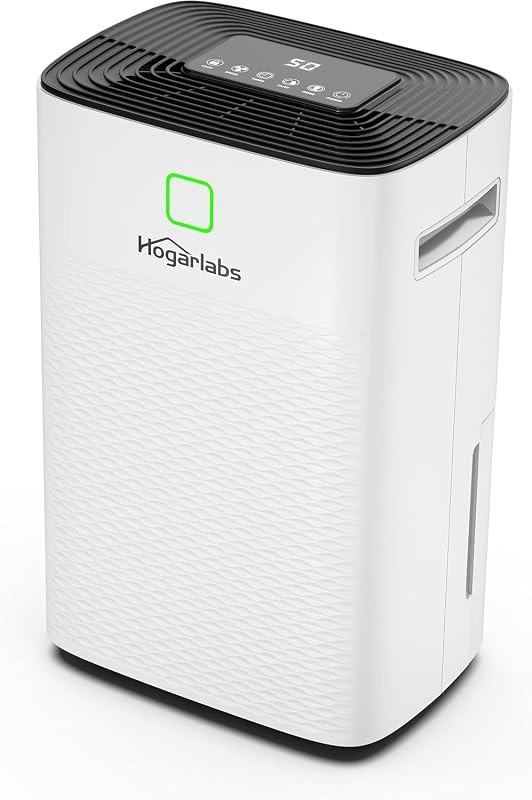 Hogarlabs 50 Pint Dehumidifier for Basement & Whole House, Covers 3500 Sq.Ft, with Drain Hose & Auto Humidity Control