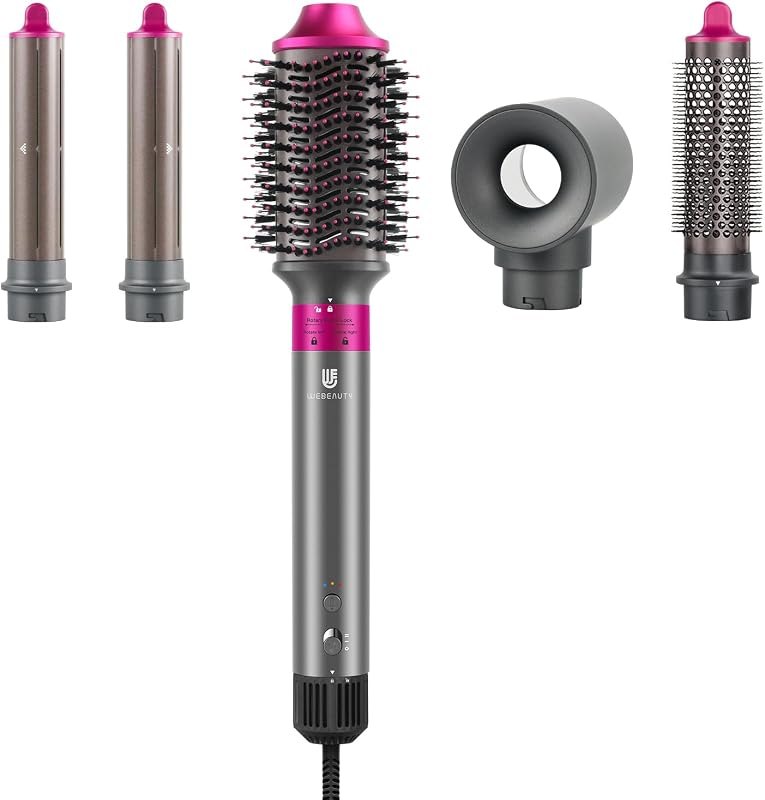 Hair Dryer Brush, webeauty 5 in 1 One Step Professional Hot Air Brush Set for Fast Drying, Curling Drying