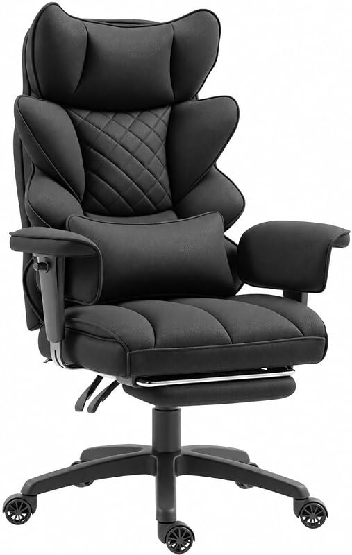 Dowinx Big and Tall Office Chair with Pocket Spring Cushion,High Back Computer Gaming Chairs with Adjustable