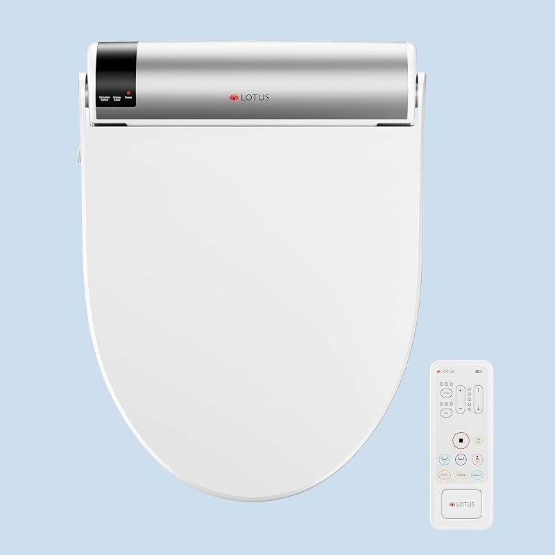 Lotus Bidet Seat ATS-2000 Elongated, Premier Class, Purestream Function(Constipation Relief) Heated Seat With Wireless