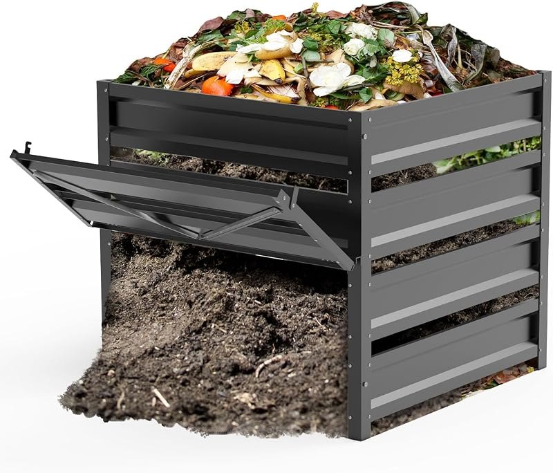 Compost Bin Outdoor -285 Gallon Metal Mesh Rust-Proof Coating Composter — wooden compost bin for wooden compost bin