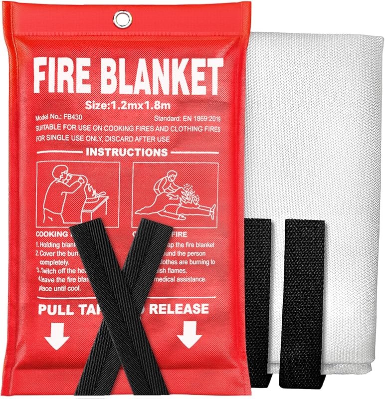 Prepared Emergency Fire Blanket XL Full-Body, 47" x 71" — best emergency blanket for emergency blanket