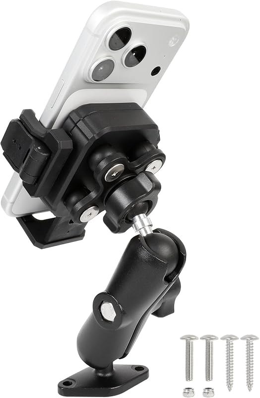 Heavy Duty Phone Mount Holder with Vibration Dampener for Boat Truck Car [Camera Friendly] [1s Lock & Release]