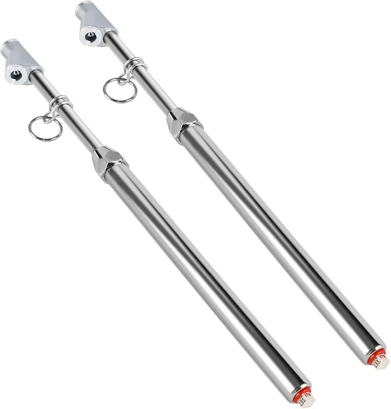Dual Head Tire Pressure Gauge, Heavy Duty Pen Tire Air Gauge Range 10-160LBS 80-1100KPA, for Truck, RV, Car &