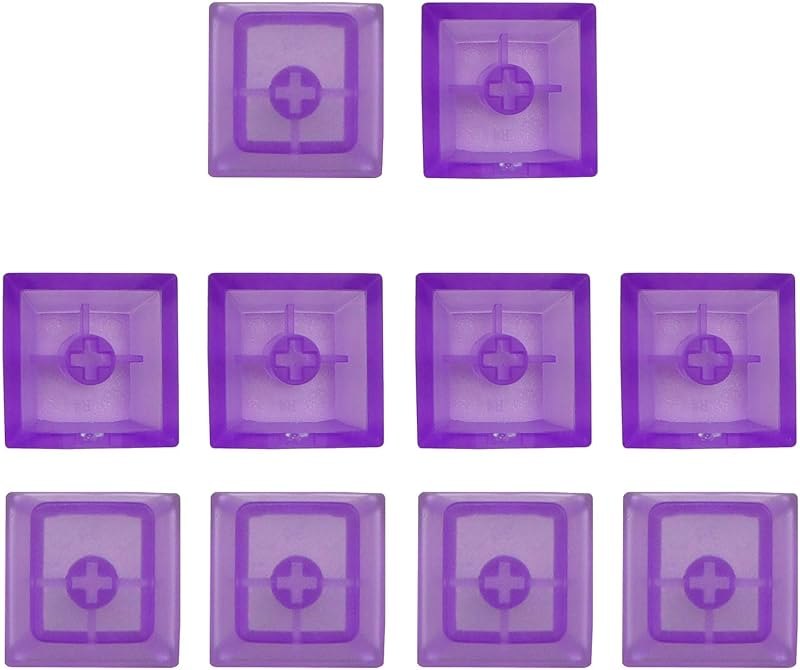10Pcs PC Blanks Clear Transparents Keycap Original Height Keycap for Switches Mechanical Keyboards Switches Testers —