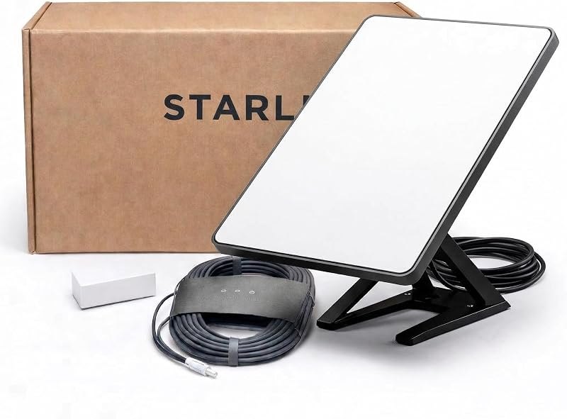 Portable Satellite Internet Mini Kit - Phased Array Antenna, with Integrated WiFi, Roam Travel Off-Grid Internet